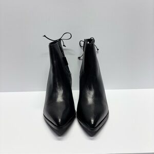 ✨Fabianelli  Black Leather Lined  Boots Size 10